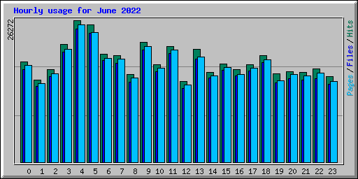 Hourly usage for June 2022